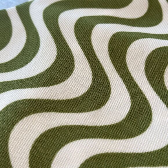 NWT Garage Olive and White Wave Flare Pants - Picture 6 of 7